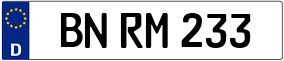 Trailer License Plate
